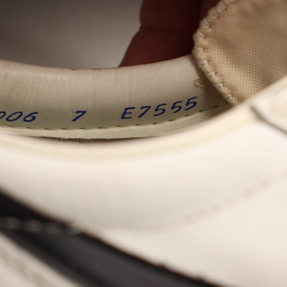 Vintage Nike Cortez Cleats White Leather Men\'s Size 7 Athletic Sneakers